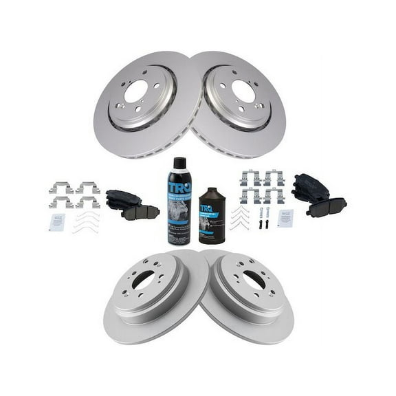 Front and Rear Brake Pad and Rotor Kit - Compatible with 2015 - 2016 Honda Odyssey 2017