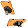 thumbnail image 5 of Dteck Case For Amazon Kindle Fire HD10 2017/2018/2019 Released, Shockproof Armor Heavy Duty Protective Cover Kickstand Palmstrap Rubber Hard Case (without Screen Protector)10.1 inches,Orange, 5 of 6