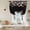 Black, variant on Spring Floral Balloon Curtains for Bedroom/Front Door/Bathroom, Elegant Flowers Farmhouse Botanical Tie Up Curtains 63 Inch Length Light Filtering Kitchen Curtains Shades for Windows 46"x63"