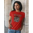 thumbnail image 2 of Don't Stop Smiling Shaped T-Shirt Women -Image by Shutterstock, Female Small, 2 of 4