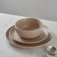 thumbnail image 3 of Stone Lain Logan 12-Piece Dinnerware Set Stoneware, Beige, 3 of 6