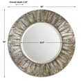 thumbnail image 4 of Uttermost Foliage Decorative Mirror in Silver Leaf, 4 of 5