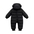 thumbnail image 2 of Baby Girls Boys Winter Warm Hooded Snowsuits Bodysuits Newborns Down Jumpsuits Outfits 0-12M, 2 of 2