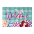thumbnail image 2 of QTOCIO Easter Decorations, Easter Carpet Three Sizes Faux Wool Entry Door Mat Bathroom Non Slip Mat Cartoons Pattern Easter Decoration Holiday Decorations, 2 of 6