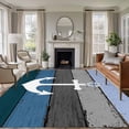 thumbnail image 2 of Vintage Anchor Large Area Rugs 6x9 ft Country Tear Gradient Wood Grain Washable Rug Non Slip Indoor Carpet Absorbent Floor Mat for Living Room Bedroom Dining Room, 2 of 9