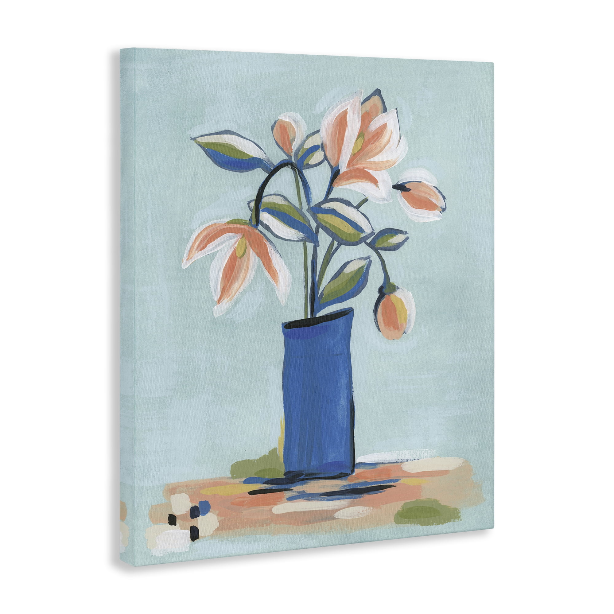 Stupell Industries Chic Modern Bouquet Plants & Flowers Painting Wrapped Canvas Art Print Wall Art, 36 x 48