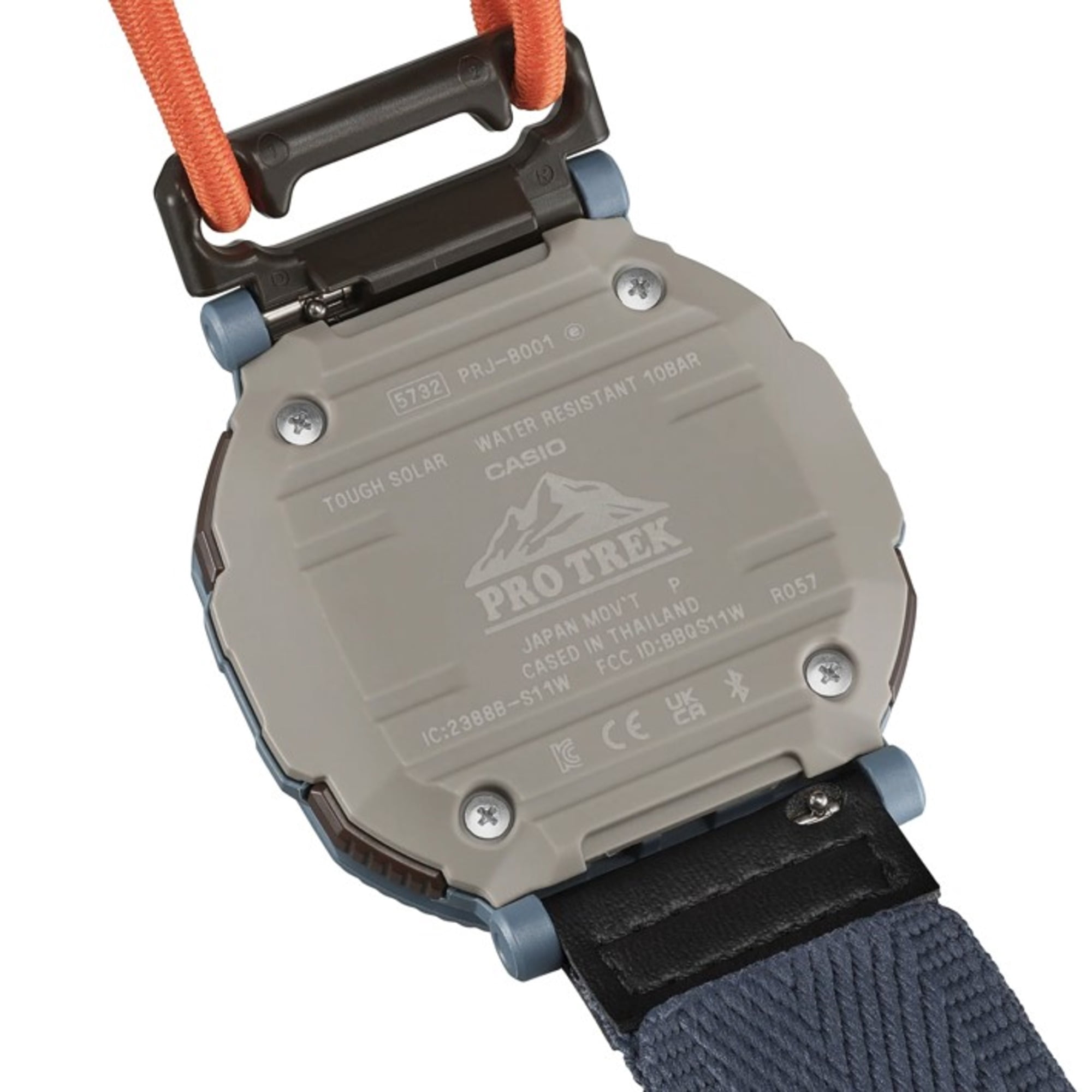 Casio, Pro Trek Tough Solar Bluetooth Watch, Blue Cloth Strap