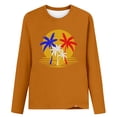 thumbnail image 5 of Black & Friday Deals Usmixi Womens Sweatshirt Lightweight Comfy Fall Going out Loose Fashion Ladies Pullover Tops Winter Casual Setting Sun Print Crewneck Long Sleeve Blouses Weekly Deals, 5 of 5