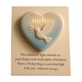 thumbnail image 1 of Decoración para el hogar, decoración de habitaciones, decoración de pared. Regalo de bolsillo de Janucá: recuerdo en forma de corazón con tarjeta de mensaje. Incluye adornos artesanales., 1 of 2