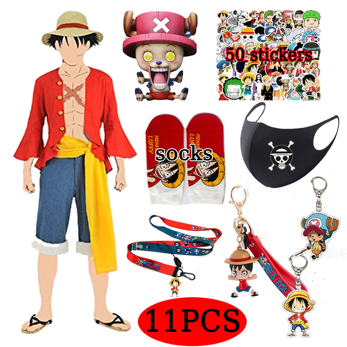 5pcs/Set Anime One Piece Monkey D Luffy Cosply decoration cards for fans gifts 