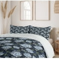 thumbnail image 6 of Ambesonne Floral Duvet Cover Sets, Classic Peony Petal, 2-Queen, Pistachio Green Blue, 6 of 7