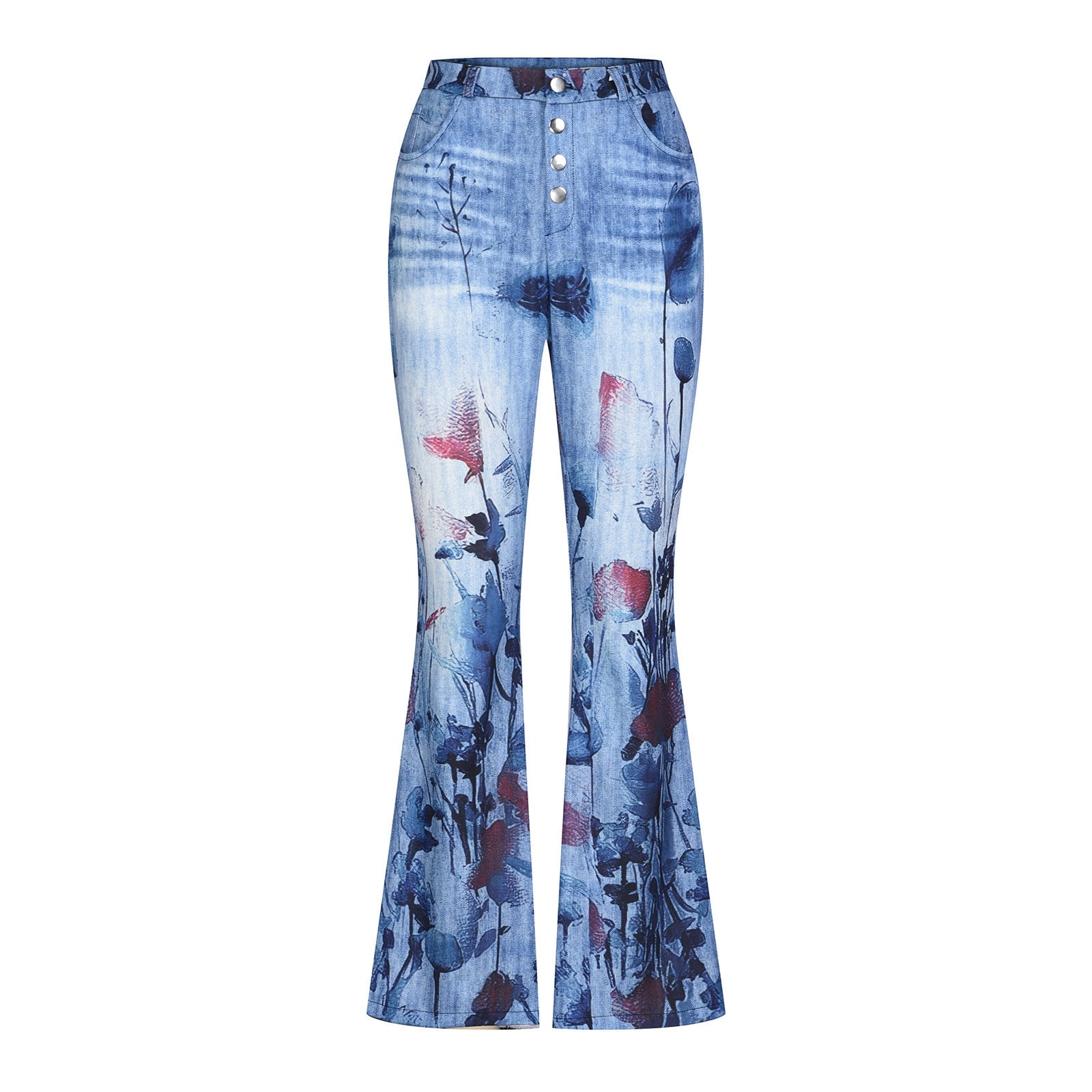 Womens High Waist Plus Size Bootcut Jeans with Stretchy Womens High Waist Plus Size Bootcut Jeans with Stretchy