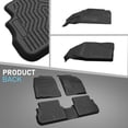 Black Set TPE All-Weather Floor Mats 2 Row Liner Fit for 2009-2013 ...