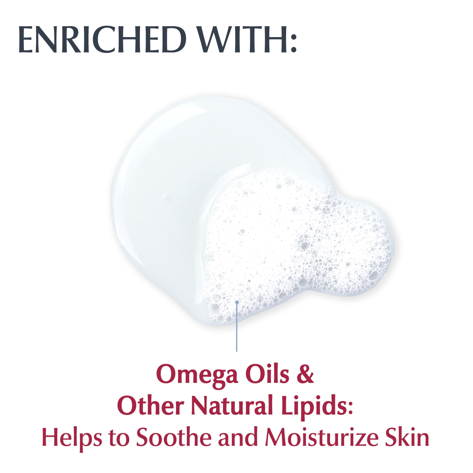 Eucerin Skin Calming Body Wash for Dry, Itchy Skin with Omega Oils, Fragrance Free, 16.9 fl oz