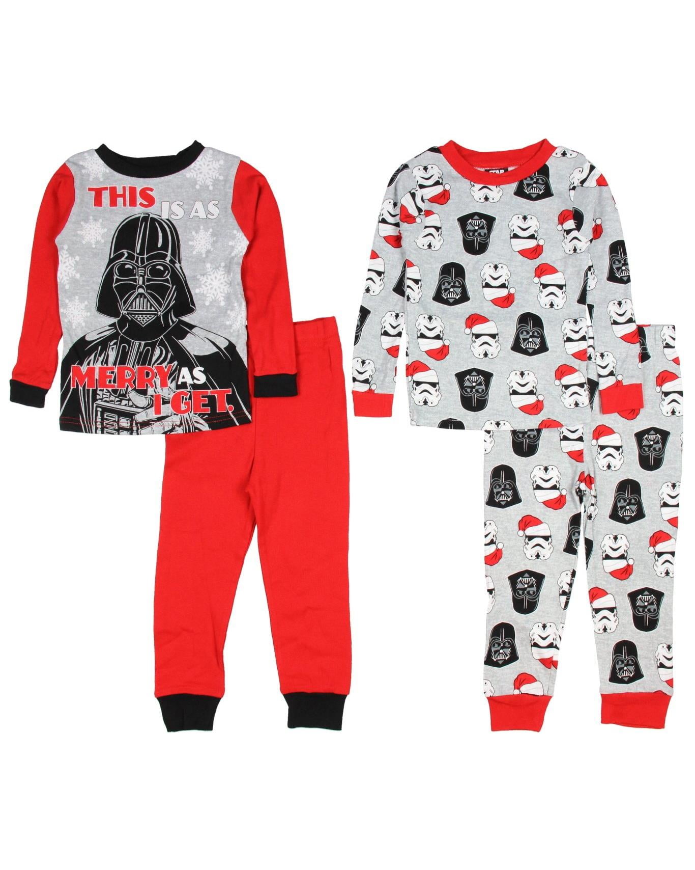 Star Wars Little//Big Boys 4pc Snug Fit Pajama Pant Set Size 4 6 8 10 $48