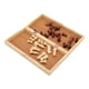 thumbnail image 5 of Juego de ajedrez de viaje de madera, juego de tablero de ajedrez mediano plegable portátil para niños y adultos, 5 of 10