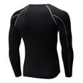 thumbnail image 2 of LANBAOSI Hauts de Compression pour Hommes Séchage Rapide Légers Couche de Base pour Homme T-Shirt à Manches Longues pour Cyclisme Ski Course Randonnée Taille Small, 2 of 4