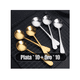 thumbnail image 3 of Cucharas De Café Acero Inoxidable 20 pzs, plata/dorado, 3 of 5