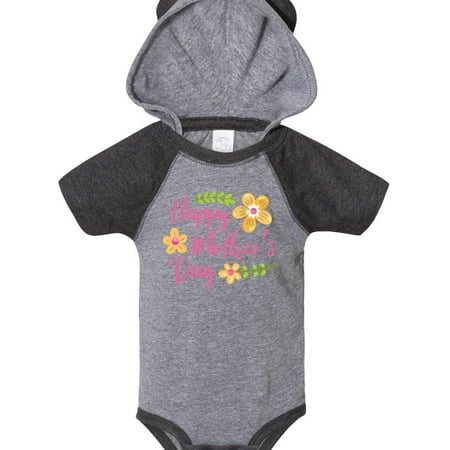

Inktastic Happy Mothers Day with flowers Gift Baby Boy or Baby Girl Bodysuit