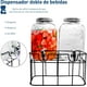 thumbnail image 2 of Set de 2 Vitroleros Bluelander de Vidrio Dispensador de Agua con Base de hierro Capacidad de 16 L con tapa, 2 of 6
