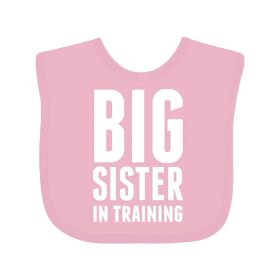 Inktastic Big Sister in Training Girls Baby Bib