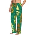 thumbnail image 2 of Daiia Pineapples1 Men's Sleep Pant with Pockets and Drawstring,Pajama Pants-Small, 2 of 9