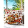 thumbnail image 6 of Outdoor Pillows Waterproof, Fall Truck Pumpkins Bedding Throw Pillows with Insert for Couch Sofa Bed, Thanksgiving Maple Leaves Brown Plaid 16x16 Inch Pillowcases Decorative Patio Pillow Set of 1, 6 of 8