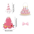 thumbnail image 3 of YAMB 7 Inch Goose Statue Birthday Outfit, Adorable Party Desktop Goose Costume Accessories, Cute Mini Removable Festive Dress-up for Tabletop Shelf Home Office Decor, Pink, 3 of 6