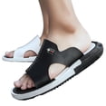 thumbnail image 1 of Sandalias de playa Minnieouse Slipon para hombre 2 piezas cuero Con punta abierta para viajar senderismo picnic, 1 of 6