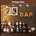 thumbnail image 4 of Nuovoware Liquor Bottle Display Shelf, Bar Shelf for Liquor Bottles, 3 Step Cabinet Wine Rack, 12-Bottle Bar Cabinet, Home Retro for Wine Racks Countertop, Black, 4 of 7