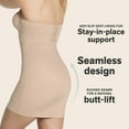 thumbnail image 3 of Leonisa Tummy Firm Control Under Dress Body Shaper for Women - Comfy Open Bust Shapewear Beige, 3 of 8