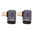 thumbnail image 3 of 90 Degree USB C Adapter, Type C Male To Female Right Angle Connector Portable 40Gbps Wear Resistant 100W Fast Charging  For Transmission, 3 of 8