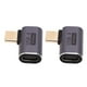 thumbnail image 3 of Conector De ángulo Recto Tipo C Macho A Hembra, 2 Uds 7680x4320 Portátil 40Gbps 90 Grados Adaptador USB C 100W Carga Rápida Para Carga, 3 of 8