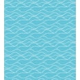 thumbnail image 3 of Ambesonne Waves Duvet Cover Set, Bicolored Curved Sea Lines, 2-Calking, Deep Sky Blue White, 3 of 7