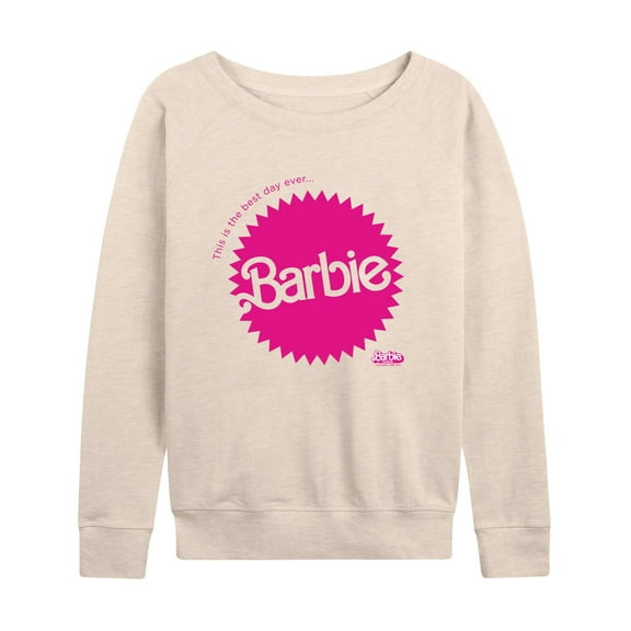 Barbie The Movie - Mattel Barbie Burst - Women's Lightweight French Terry Long Sleeve Shirt