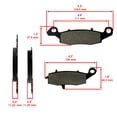 thumbnail image 2 of NEW for Kawasaki Vulcan 1600 VN1600 Nomad 2005 2006 2007 2008 Rear Brake Pads, 2 of 7