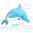 thumbnail image 5 of Muiteiur 55" Dolphin Plush Toy Giant Body Pillow Ocean Life Stuffed Animal, 5 of 7