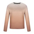 thumbnail image 4 of CHGBMOK Mens T Shirts Casual Round Neck Long Sleeve Pullover Printed T-Shirt Blouse,Sizes S-5XL, 4 of 4