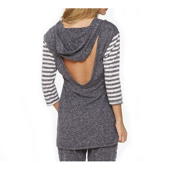 Felina Summer Vacation Tunic with Hoodie & Open Back - 970089