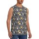 thumbnail image 2 of Fotbe Bulldog Print Men's Camiseta sin Mangas Estampada para Hombres, Playera Casual para Gimnasio, Entrenamiento, Playa-Small, 2 of 7
