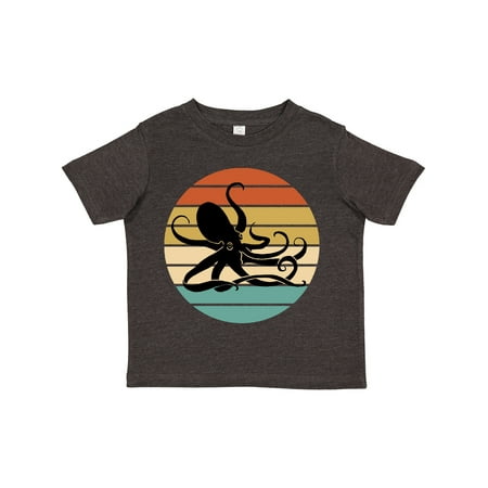 

Inktastic Octopus Vintage Sunset Gift Toddler Boy or Toddler Girl T-Shirt