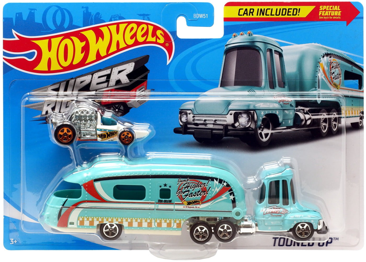 Hot Wheels Super Rigs Tooned Up Diecast Car