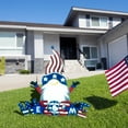 thumbnail image 3 of TOPRenddon 4th of July Decorations Outdoor – Patriotic Garden Gnome Stake for Yard, Porch & Balcony (Independence Day Red White Blue Weather-Resistant Iron Decor – Memorial Day Small Space Solution), 3 of 5