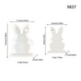 Animal Chocolate Rabbit Mould Rabbit Silicone Mould Plaster Rabbit