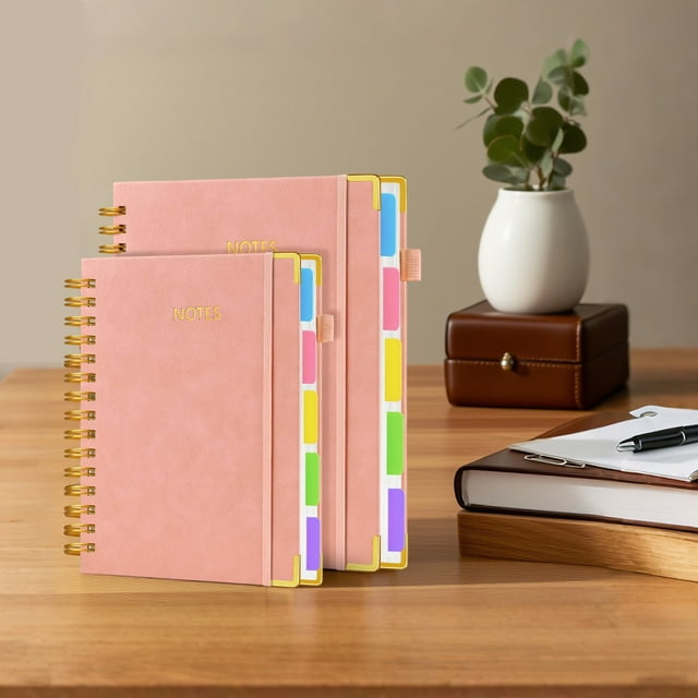 Macaron Business Notebook Slim Minimalist Diary Journal For Home Use PU Leather Cover Writing Notepad
