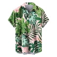 thumbnail image 2 of IROINNID T-Shirts for Big and Tall Men, Summer Essentials Lightweight Thin Basic V-Neck Lapel Botton Loose Tops for Men, 2 of 4