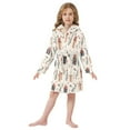 thumbnail image 6 of FORMRS Niños Bathrobe Unisex Hooded Robe Soft Plush Pajamas Sleepwear, Size 4-6T, Christmas Gift Pattern, 6 of 7