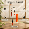 26ft Reach Light Bulb Changer Telescoping Pole Kit for High Ceilings ...