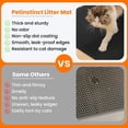 thumbnail image 3 of Alfombrilla Petinstinct Jumbo XXL de doble capa, 46 x 66 cm, color negro, 3 of 9