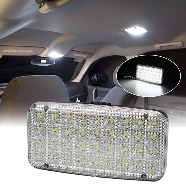 Rectangular 36 SMD Luz de techo de cúpula de coche Lámpara de lectura interior Cabina de carga LED Señal de giro Auto Camper Van Pickup Caravan Bus Sincero Electrónica